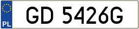 Trailer License Plate